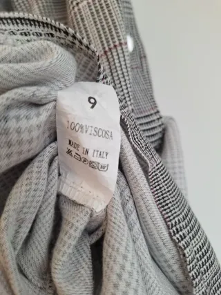 Vestido camisero estampado cuadros