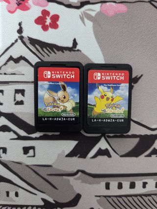 Pokémon Let's Go Pikachu y Lets go Eevee sin caja