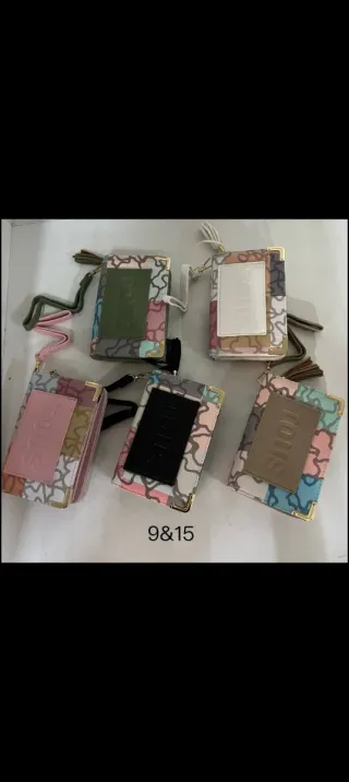 Carteras Tous Azul y Dorado más colores