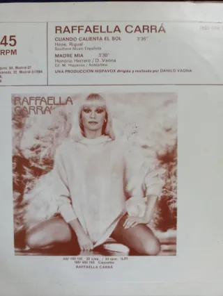 Raffaella Carrà - Cuando Calienta El Sol 45 giri