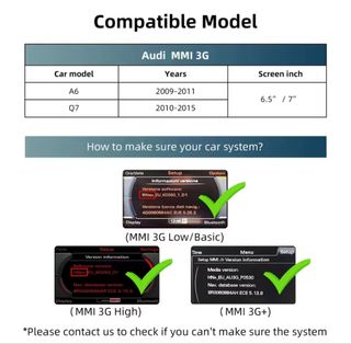 Interfaz CarPlay Android Audi A6 Q7