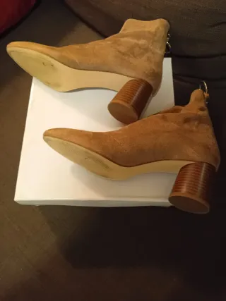 Botines Zara tacón marrón