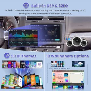 NUEVO Radio Coche 8 Núcleos 4G+64G DSP Android