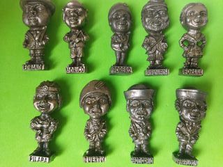 9 Figuras Cabezudos Comparsa Zaragoza x 7