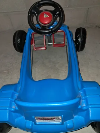 Coche de pedales azul para niños alto46 largo85.