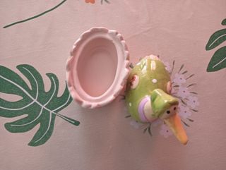 Portagioie/zuccheriera oca ceramica