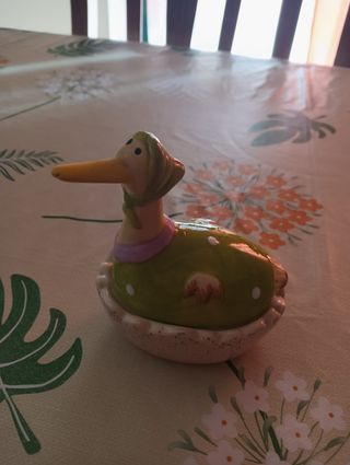 Portagioie/zuccheriera oca ceramica