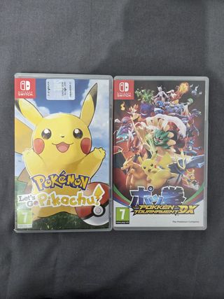 Pokémon Let's Go Pikachu y Pokken Tournament dx