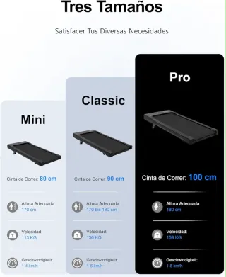 Cinta de correr plegable