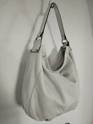 Coccinelle Vera Pelle Bianca Hobo Bag