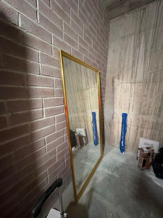 Espejo Antiguo Dorado 106x194cm