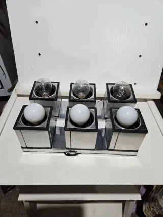 Applique vintage alluminio anni 70/80 set n.2