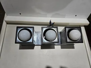 Applique vintage alluminio anni 70/80 set n.2