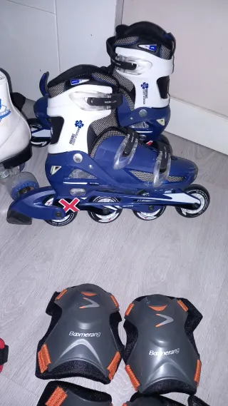 Patines y protecciones para patinar