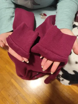 Sudadera con capucha morada
