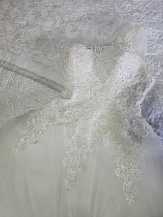 Vestido de Novia con Perlas