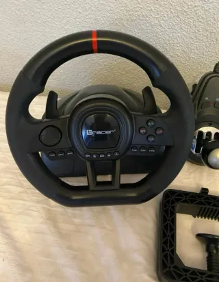 Volante Gamer Tracer con Pedales y Palanca