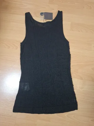 Top Adolfo Dominguez Negro Talla M