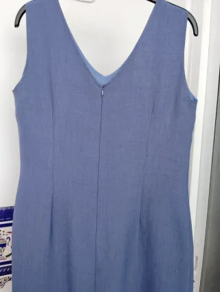 Vestido largo azul mujer