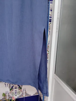 Vestido largo azul mujer