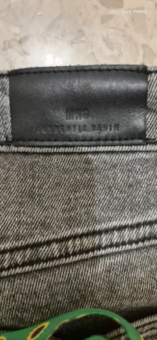 Pantalón vaquero gris mujer Mango