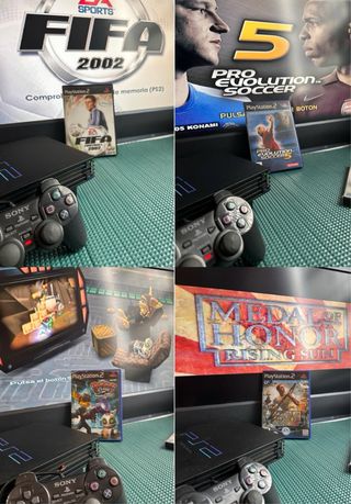 Consola PS2 Sony Negra + Mando