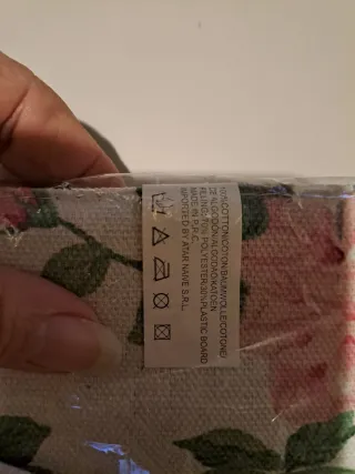 Portapane in tessuto floreale