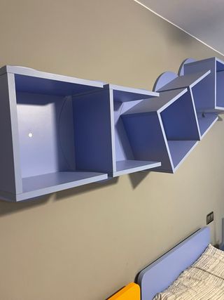 Cama juvenil 90x190 y estantería