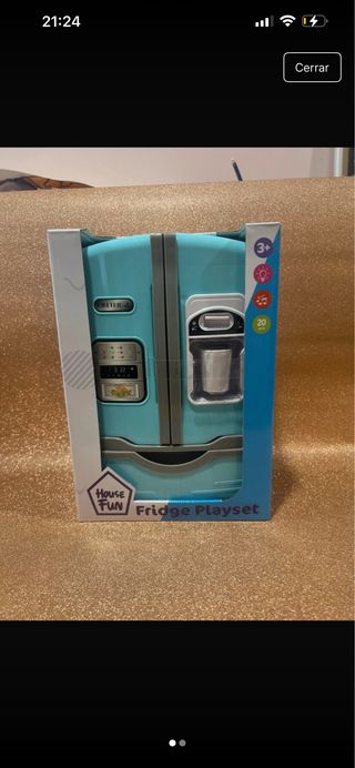 Nevera de juguete con luz y sonido