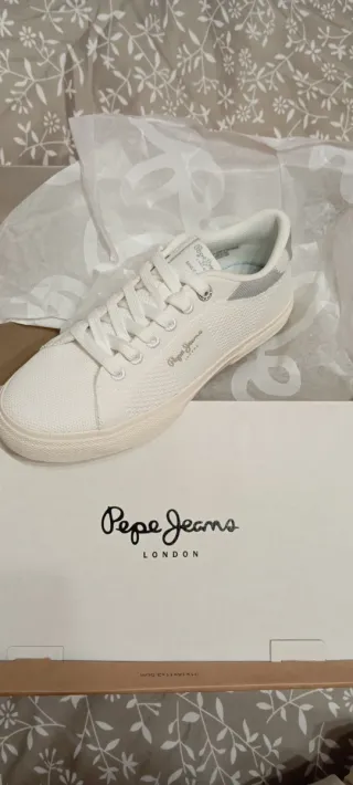 Zapatillas Pepe Jeans Blancas Mujer Talla 36
