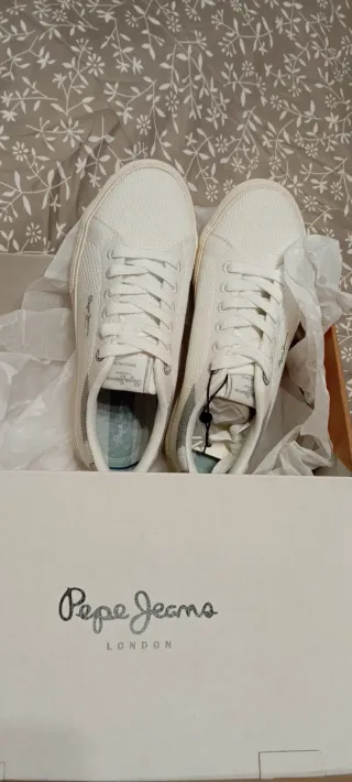 Zapatillas Pepe Jeans Blancas Mujer Talla 36