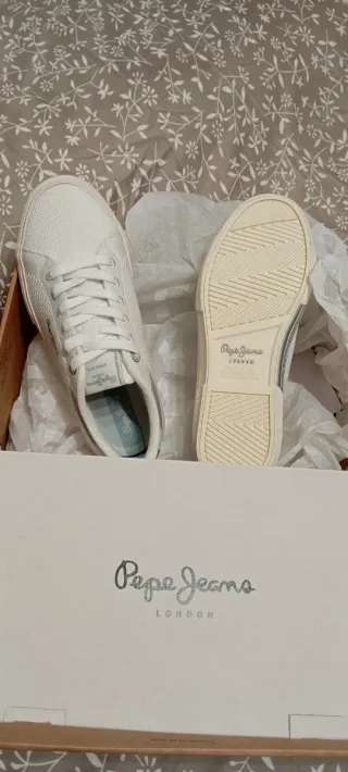 Zapatillas Pepe Jeans Blancas Mujer Talla 36