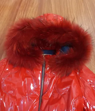 Abrigo rojo niña Noma Fernández talla 14