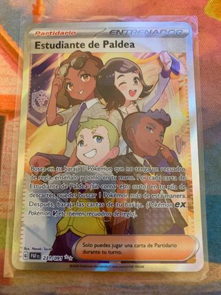 Estudiante de Paldea Entrenador Carta Pokémon
