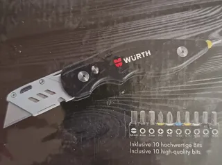 Set cutter Wurth lama trapezio con 10 bits