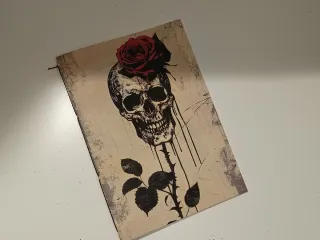 Cuaderno hecho a mano diseño As de Picas