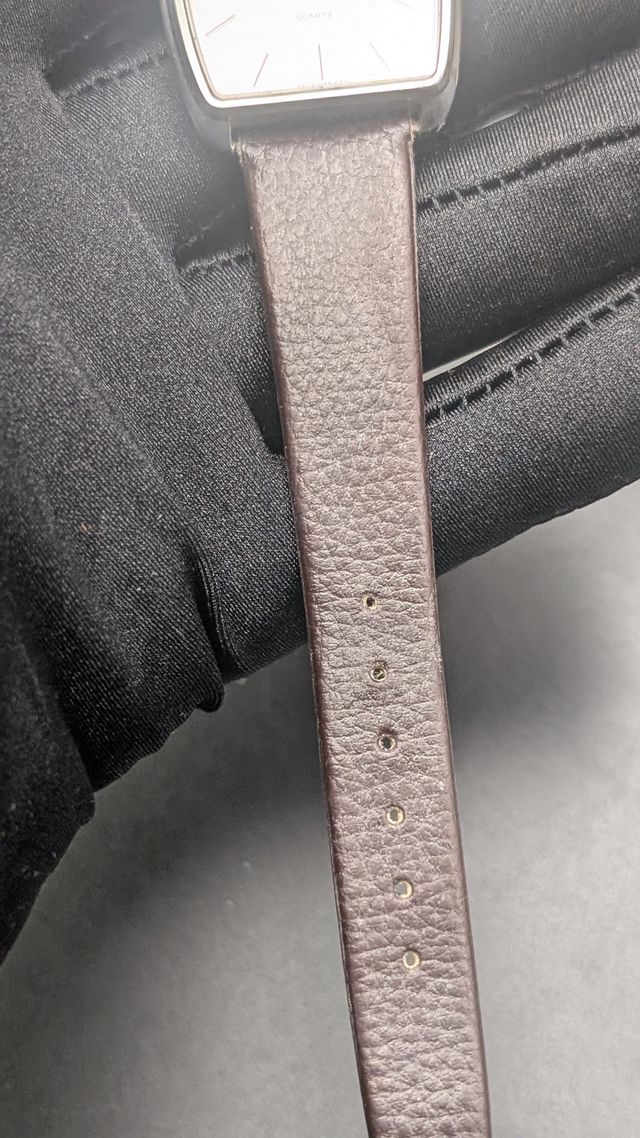 Longines Quarzo Vintage Pelle Marrone Argento