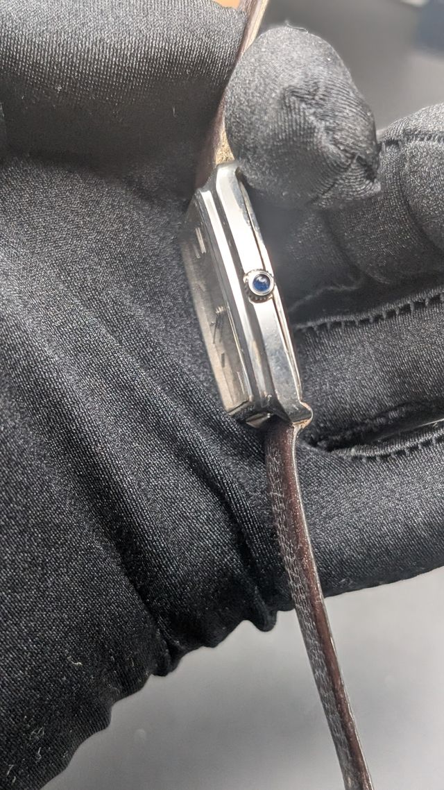 Longines Quarzo Vintage Pelle Marrone Argento