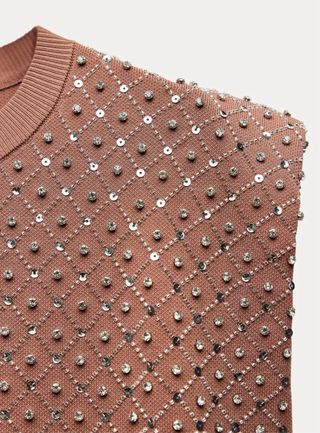 Jersey punto abalorios