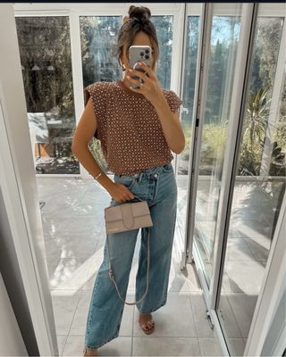 Jersey punto abalorios