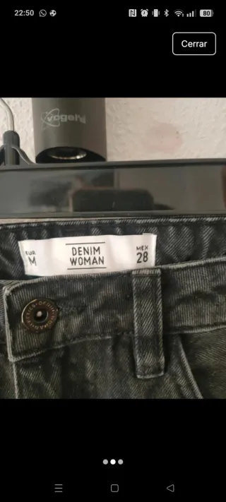 Falda vaquera Mango azul