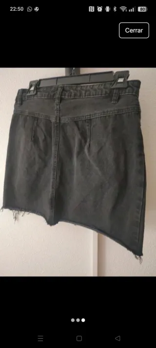 Falda vaquera Mango azul