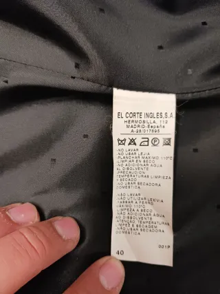 Gabardina Easy Wear Negra Mujer