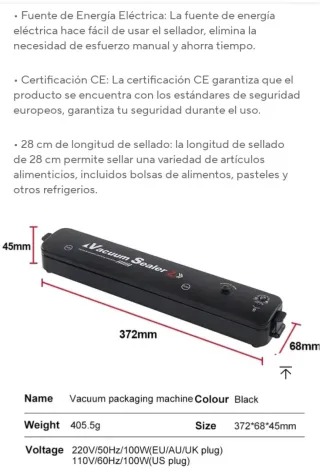 Envasadora al vacío Vacuum Sealer Mini