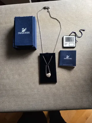 Colgante Corazón Swarovski Plata