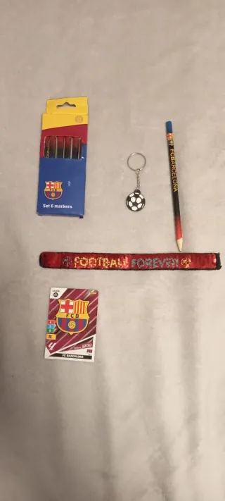 Lote FC Barcelona: Marcadores, Llavero, Lápiz
