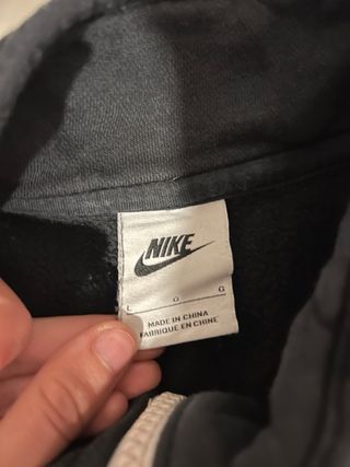 Sudadera Nike Negra - Cremallera 1/4 - Talla L