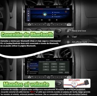 Radio Coche 1 DIN Carplay Universal NUEVO