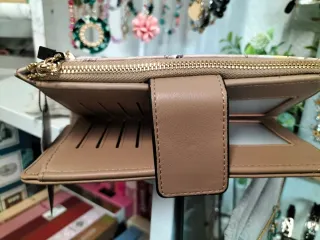 Cartera monedero KAHLO & CO floral beige