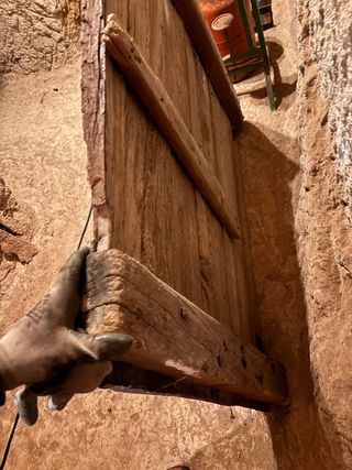 Trillo antiguo de madera